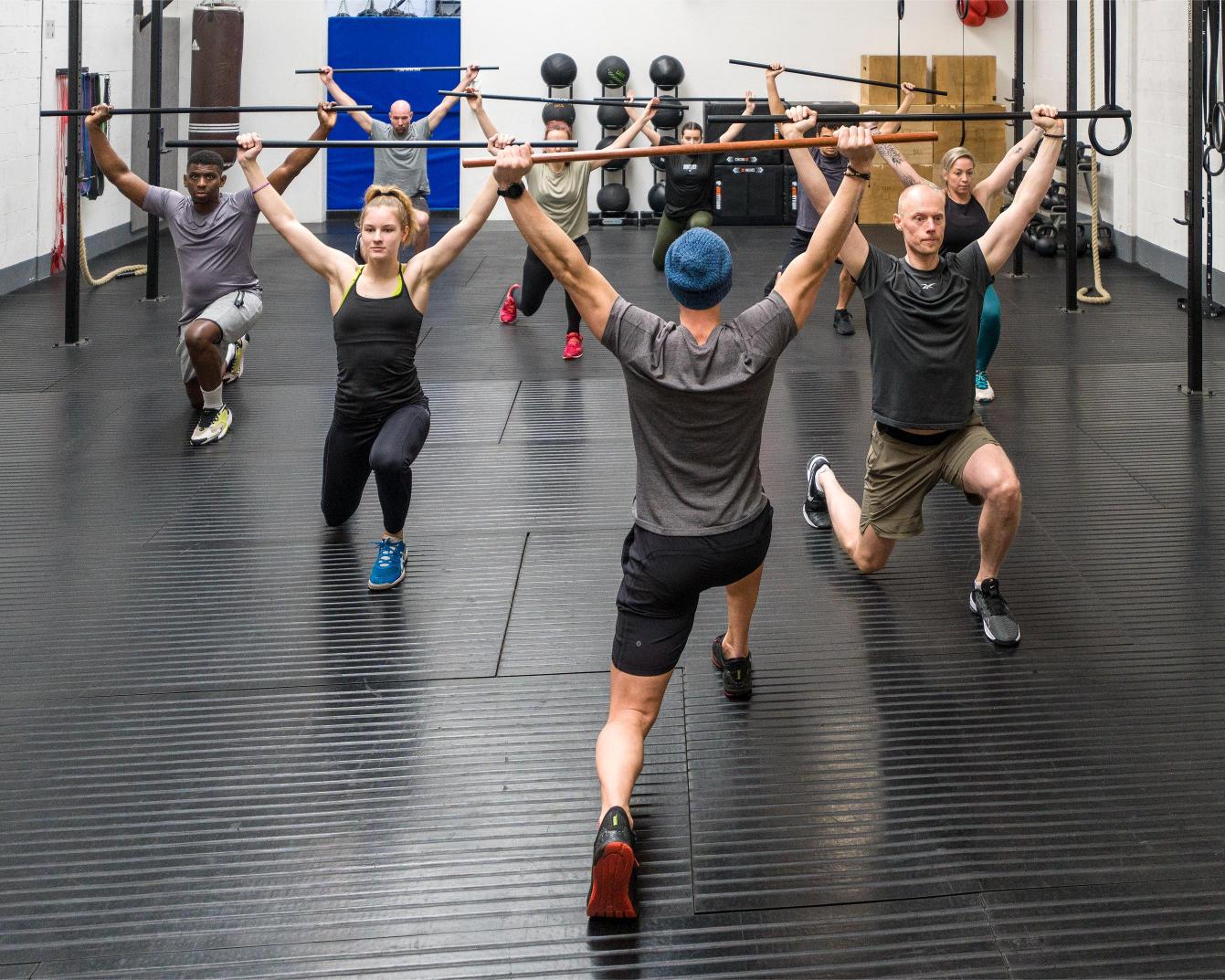 CrossFit workouts en bokszaktrainingen